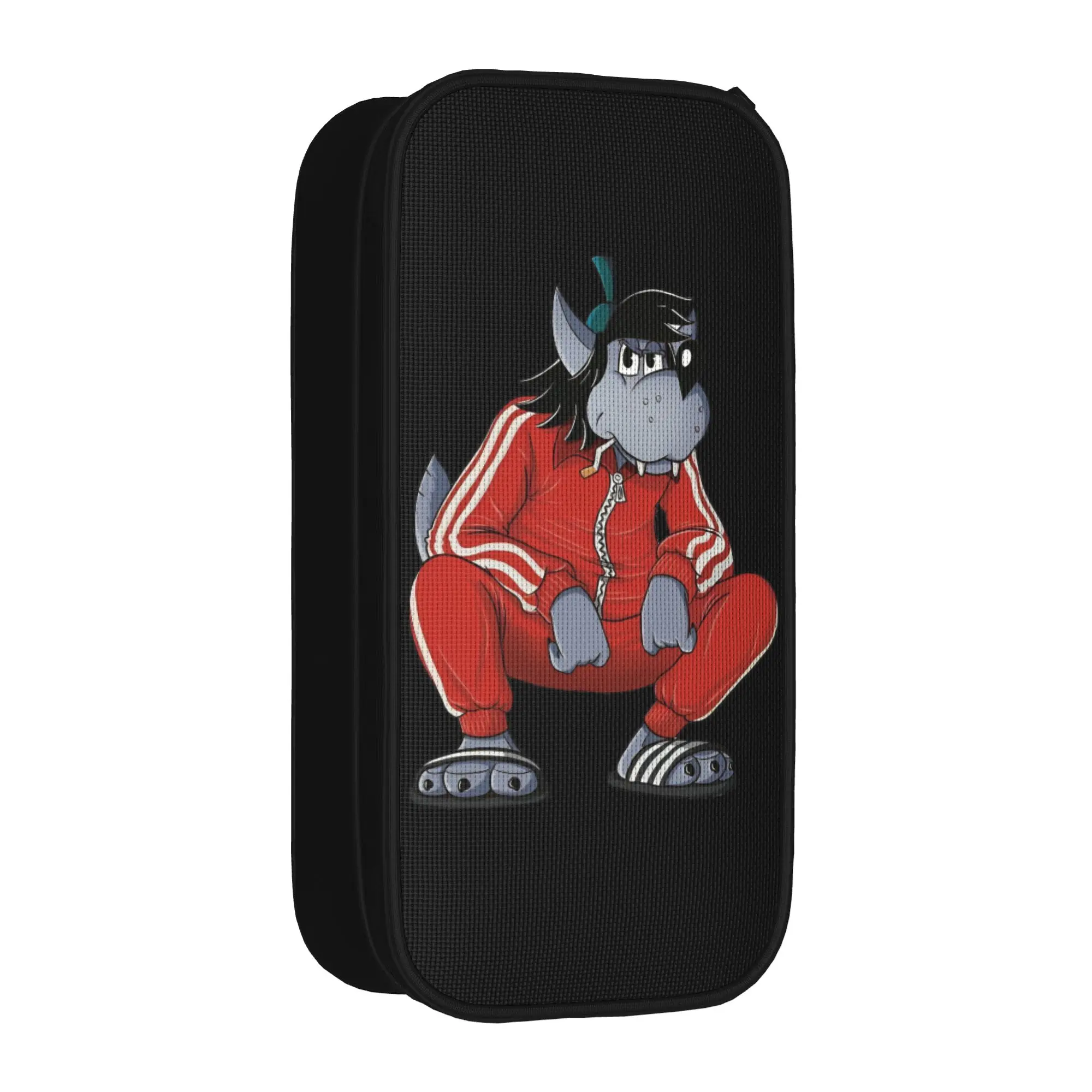 Nu Pogodi Wolf Rabbit Pencil Cases Lovely  Russian Soviet Pen Bags Girls Boys Large Storage Students School Gift Pencilcases