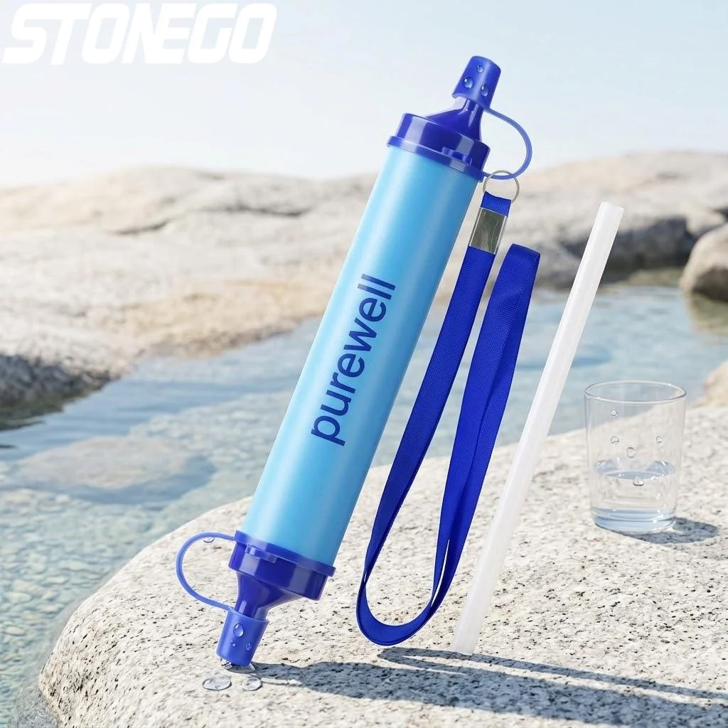 

Portable Outdoor Water Purifier Filter for Camping Hiking Emergency Survival Streams Lakes