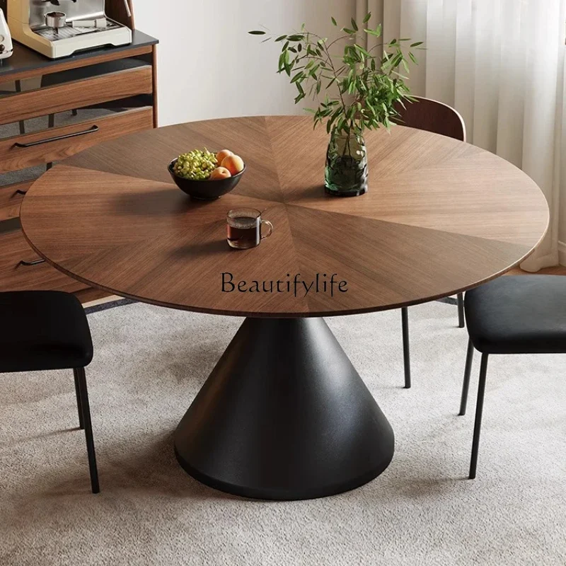 

LMedieval style solid wood silent style designer light luxury living room high-end dining table