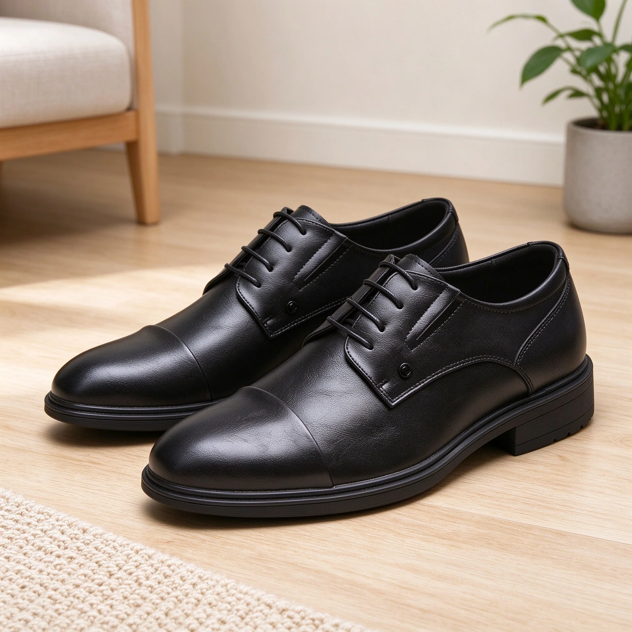 Desai Men's Dress Shoes Faux Leather Formal Cap Toe Oxford Wide Width Fall Winter Men Office Shoes Shoes For Man Men's Shoes