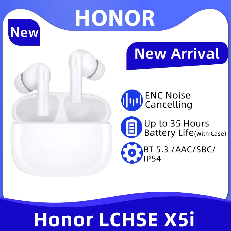 TWS-наушники Honor LCHSE X5i с шумоподавлением и поддержкой Bluetooth 5,3