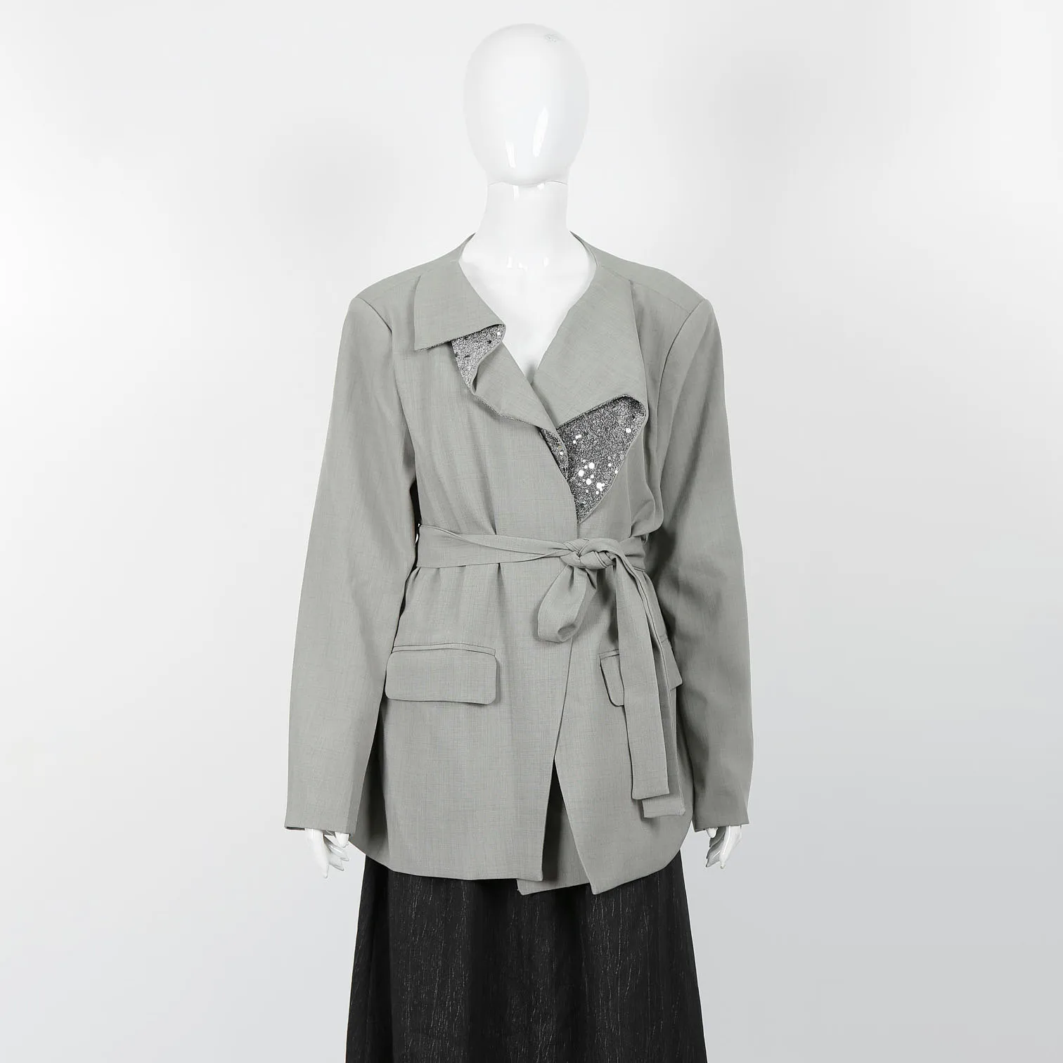 

2025 Retro Chic Jacket Women’s Polyester Commuter Essential Detachable Hood Autumn Winter Street-Style Lightweight Outerwear