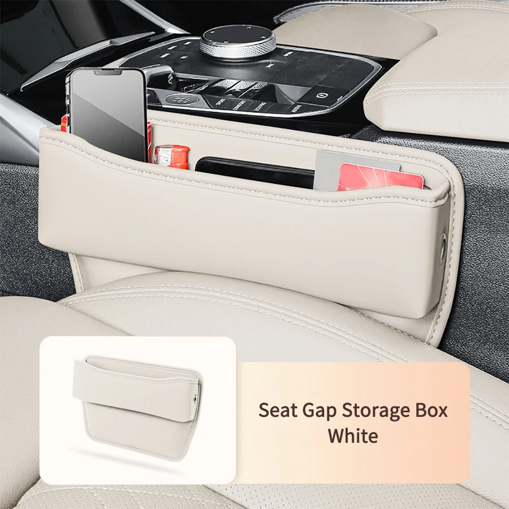 Multifunction Car Seat Gap Organizer Storage Box Leather Universal Crevice Side Storage Pocket Wallet Keys Card Phone Holder