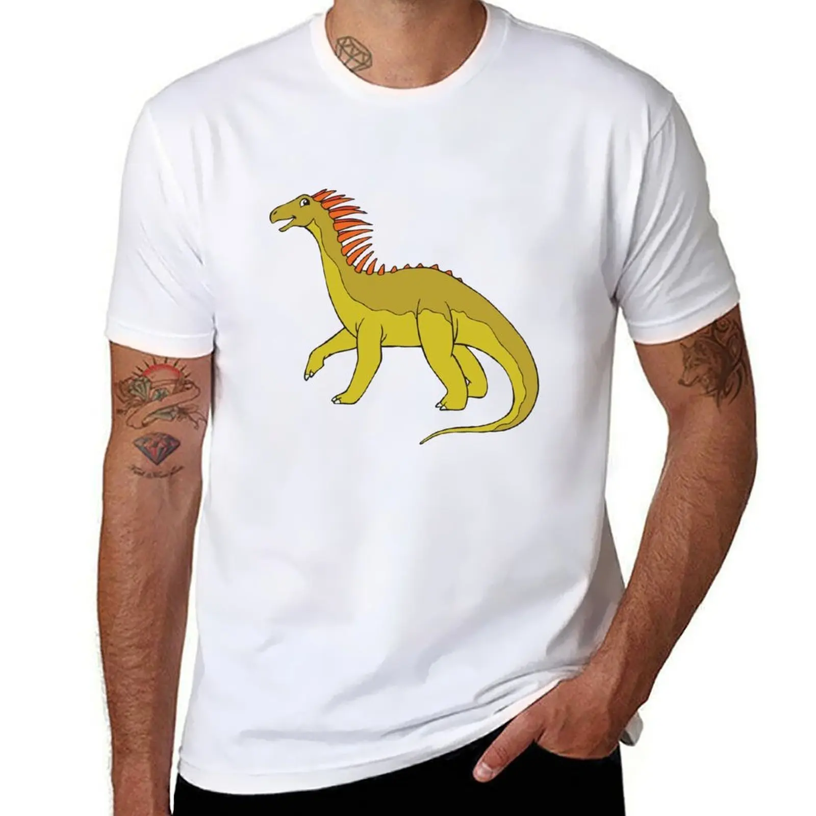 

Amargasaurus Dino Dinos T-Shirt t shirts for man cotton funny t shirt custom print T-Shirt