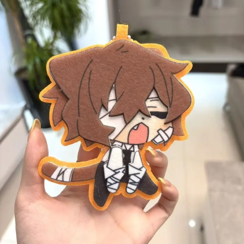 พวงกุญแจผ้าไม่ทอ 2 มิติ ลายการ์ตูนสร้างสรรค์ ออซามุ ดาไซ จากอนิเมะ บังโก สเตรย์ ด็อกส์ ของตกแต่งกระเป๋าเป้ ของขวัญเทศกาล