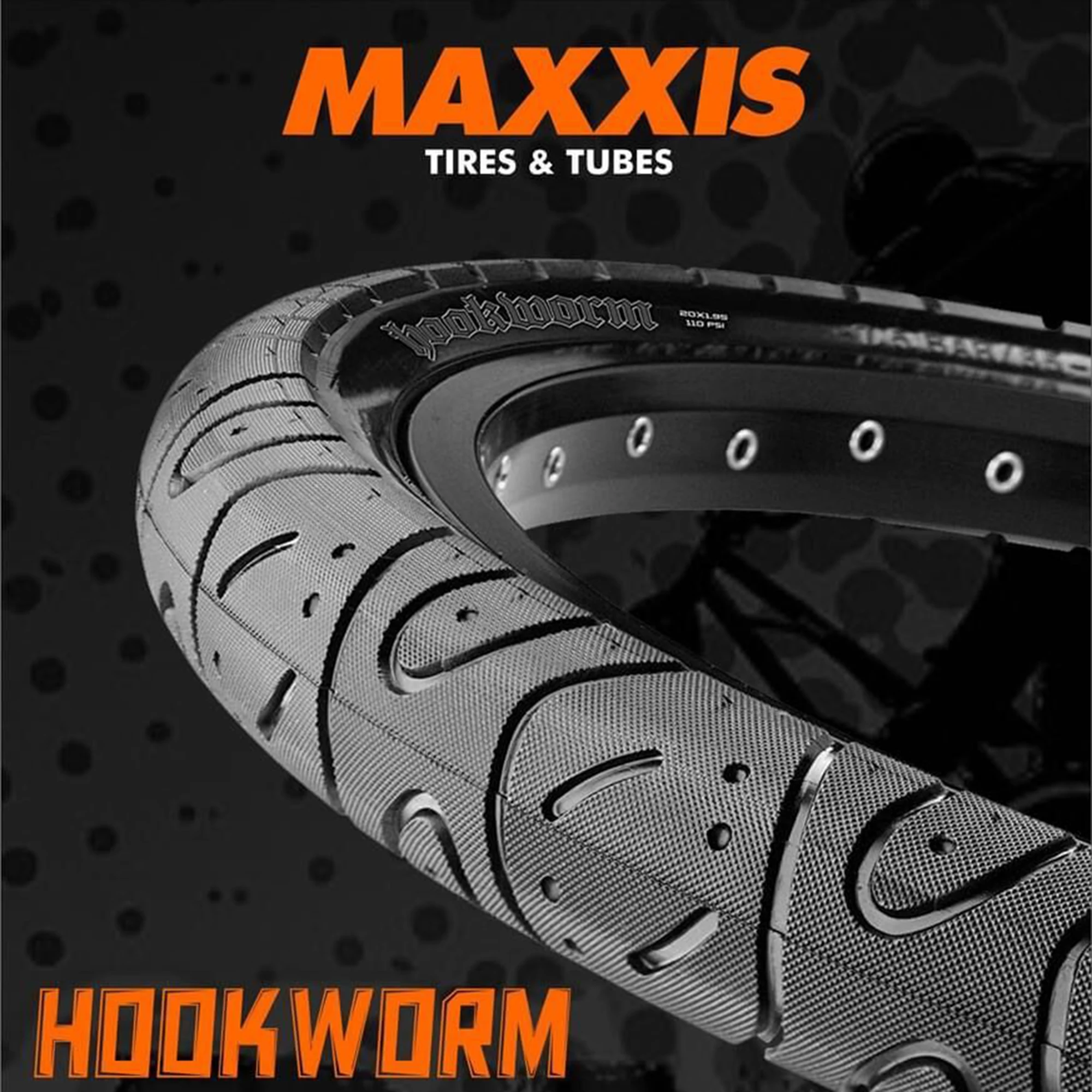 MAXXIS  Hookworm  26 x 2.5 Bicycle Tire BMX Wire Bead Clincher Tire for Street Park vert Flatland 20 inch 24 26 27.5 or 29 Sizes