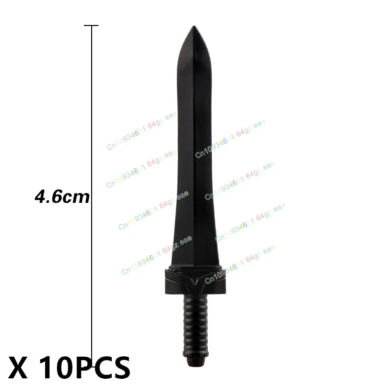 

Weapons Accessories Sword Trident Hatchet Knife Building Blocks Medieval Military Cavalry Toy for Children Gifts 10PCS PJT07