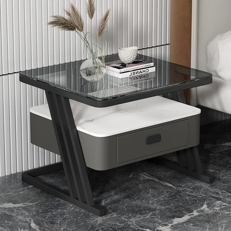 

Cabinet Storage Desk Drawer Nightstands Bedroom Created Living Room Bedside Tables Coffee Modern Mesitas De Noche Furniture
