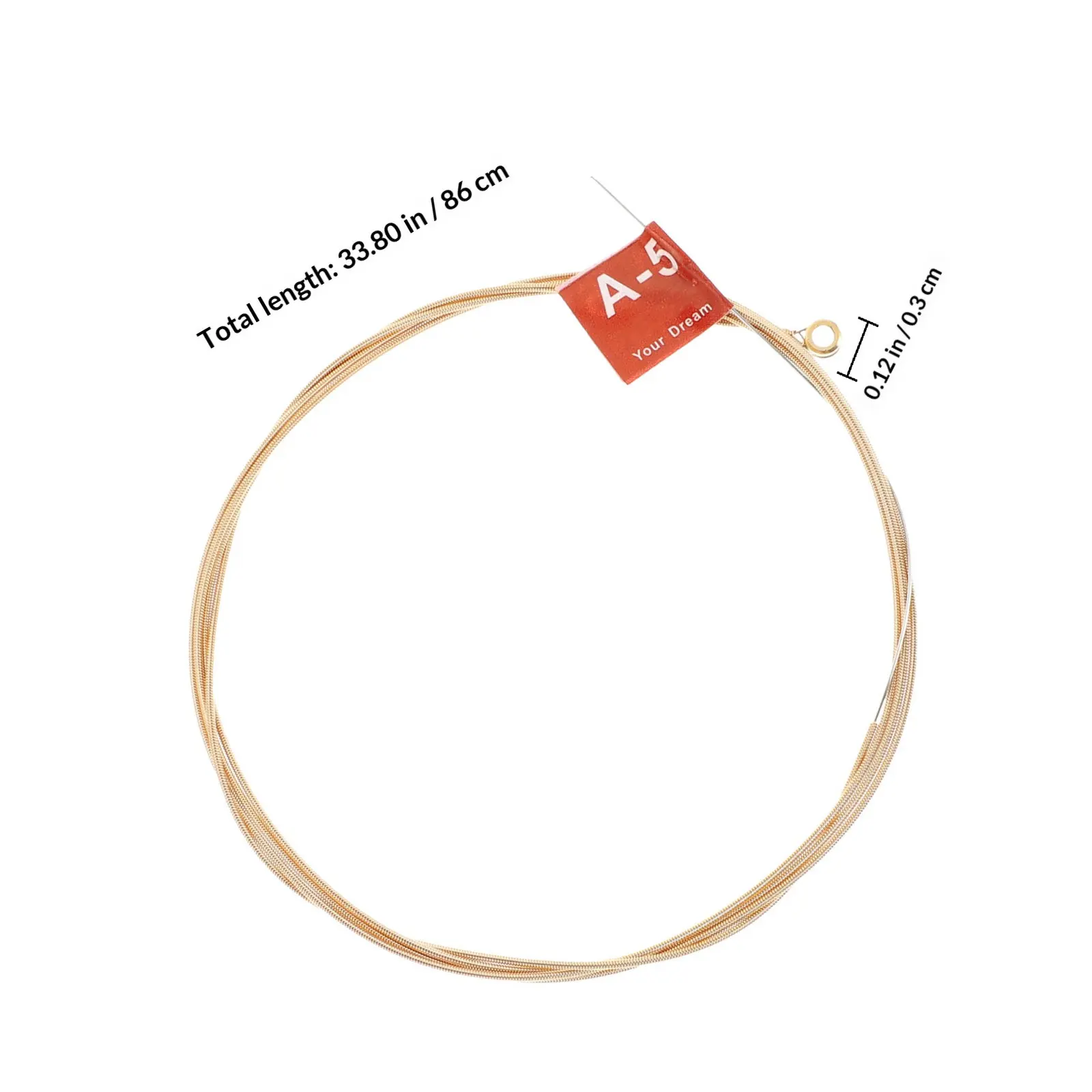 6Pcs Guitar Changing Strings Reliable Folk Guitar Replacement Set High Tensile Strength Clear Tone Convenient String Upgrade