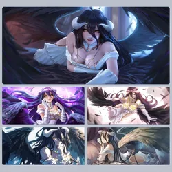 Albedo Overlord Mousepad Rubber XXL Cartoon Anime Gaming Mouse Pad tastiera tappetini per Mouse tappetino da scrivania accessori per PC Mouse Carpet