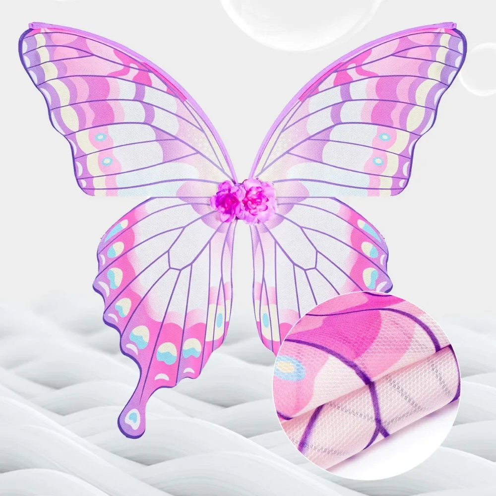Giorno di Pasqua Bambini Adulti Ali di farfalla colorate Elfo Fiore Fata Principessa Danza Festa Spettacolo teatrale Accessorio per Halloween Cos