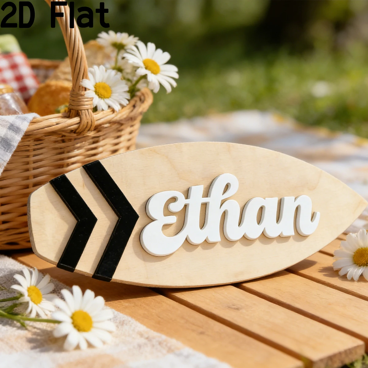 1Pc Custom Surfboard Wooden Acrylic Name Plaque,Home Room Office Wall Decor,DIY Paintable,Nursery Birthday Wedding School Gift