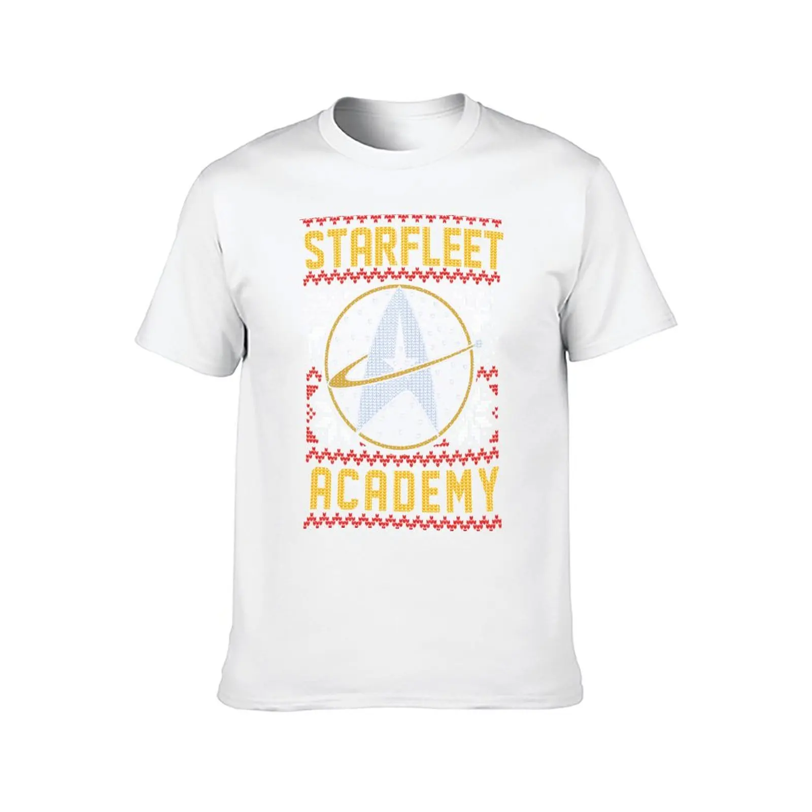 ستار تريك الجيل الجديد أكاديمية ستارفليت عيد الميلاد متماسكة سترة تي شيرت رجل تي شيرت القطن تي شيرت شخصية تي شيرت #2