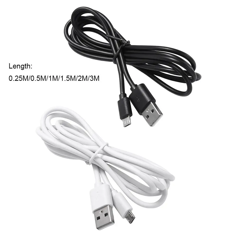 โทรศัพท์ 1.5M 2M 3M Micro USB สายชาร์จอย่างรวดเร็ว 2A อะแดปเตอร์ดิจิตอลสายข้อมูลสาย Micro USB Charger ข้อมูลสาย