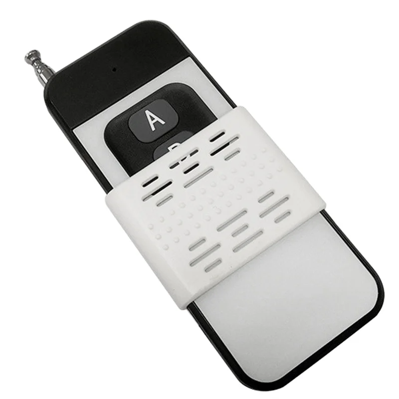 Controle remoto sem fio 433mhz, 2 botões, transmissor de 1000m para luz/portão/porta de garagem/controlador de motor