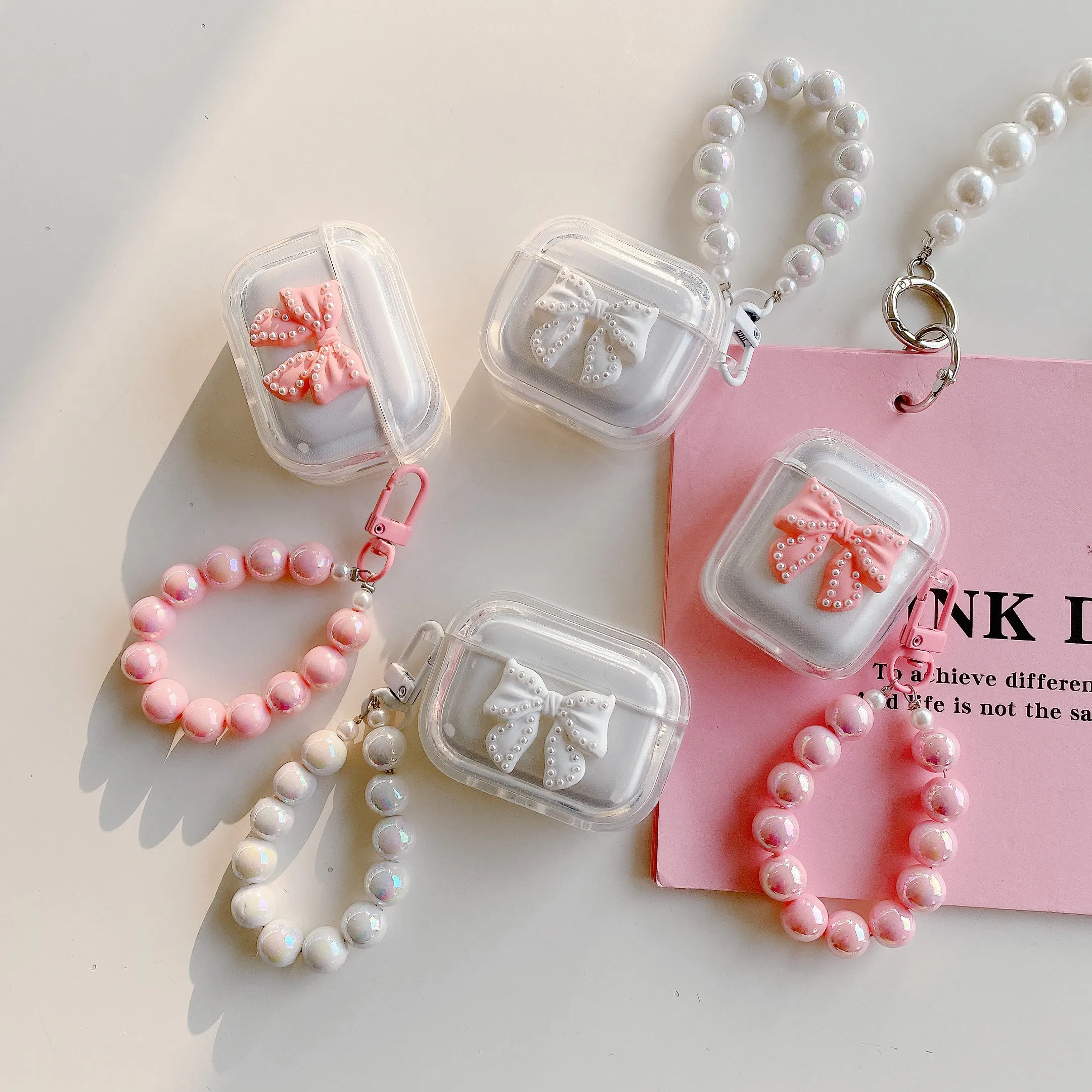 Симпатичная любовная цепочка для Sony linkbuds S WF LS900N, разноцветная силиконовая крышка для наушников с бабочкой для Sony LinkBuds чехол