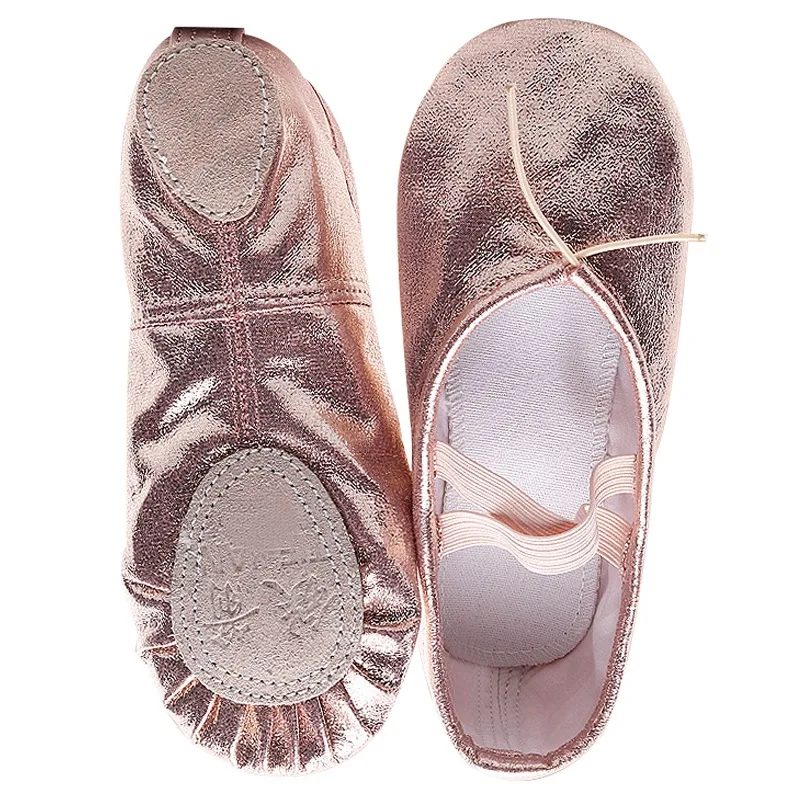 Meninas sapatos de ballet sola macia ballet dança chinelos crianças praticar bailarina sapatos mulher ginástica