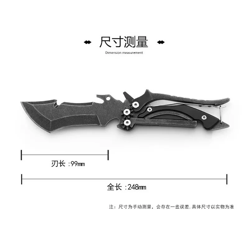Multi Functional Scissors, Outdoor Scissors Straight Blade, High Hardness Folding Blade