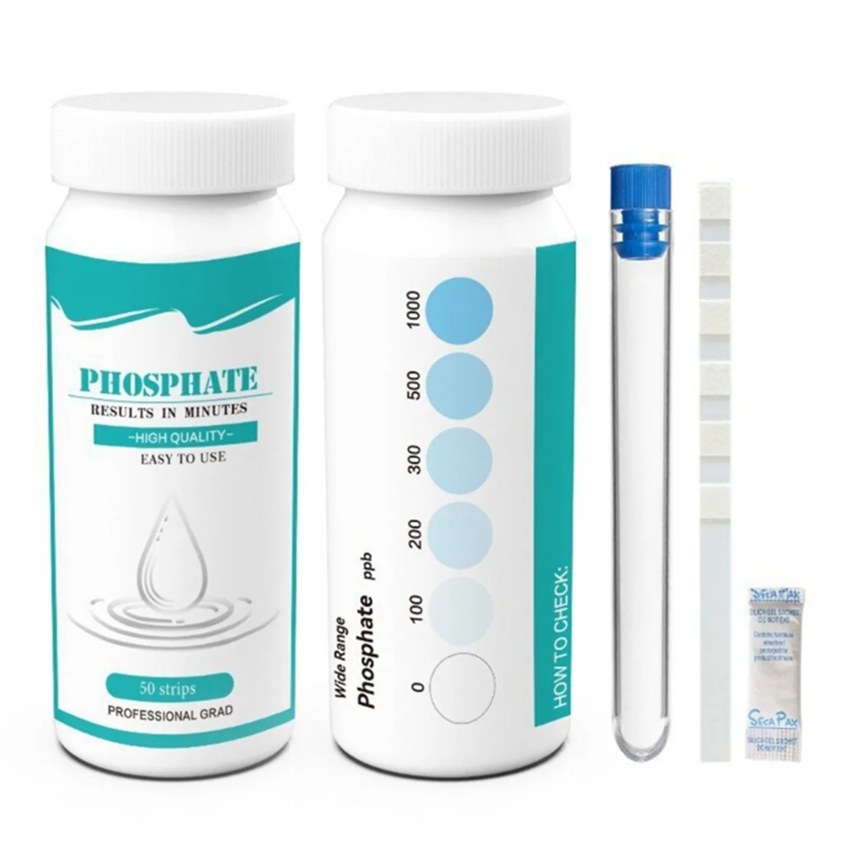 AA98 Swimming Pool Water Test Phosphate Detection Strips Fast &Precise Water Analysis,Aquarium Test Strips