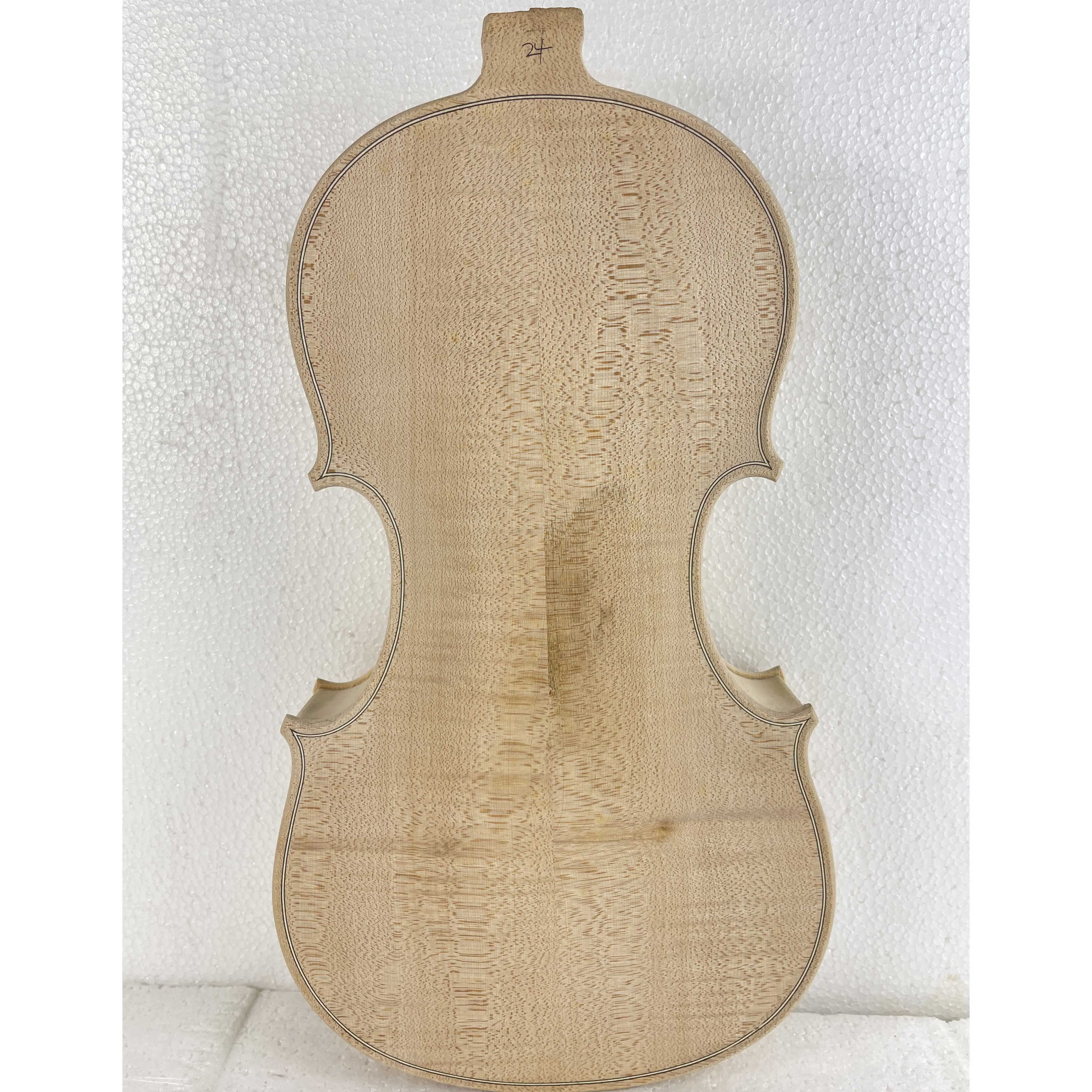 15.5-inch viola, white viola, unpainted 4/4, made of European maple and fir