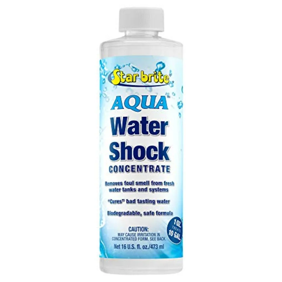 

Aqua Water Shock for Boats and RVs - Instant Odor and Bad Taste Remover for Potable Water, 16 Ounce 097116