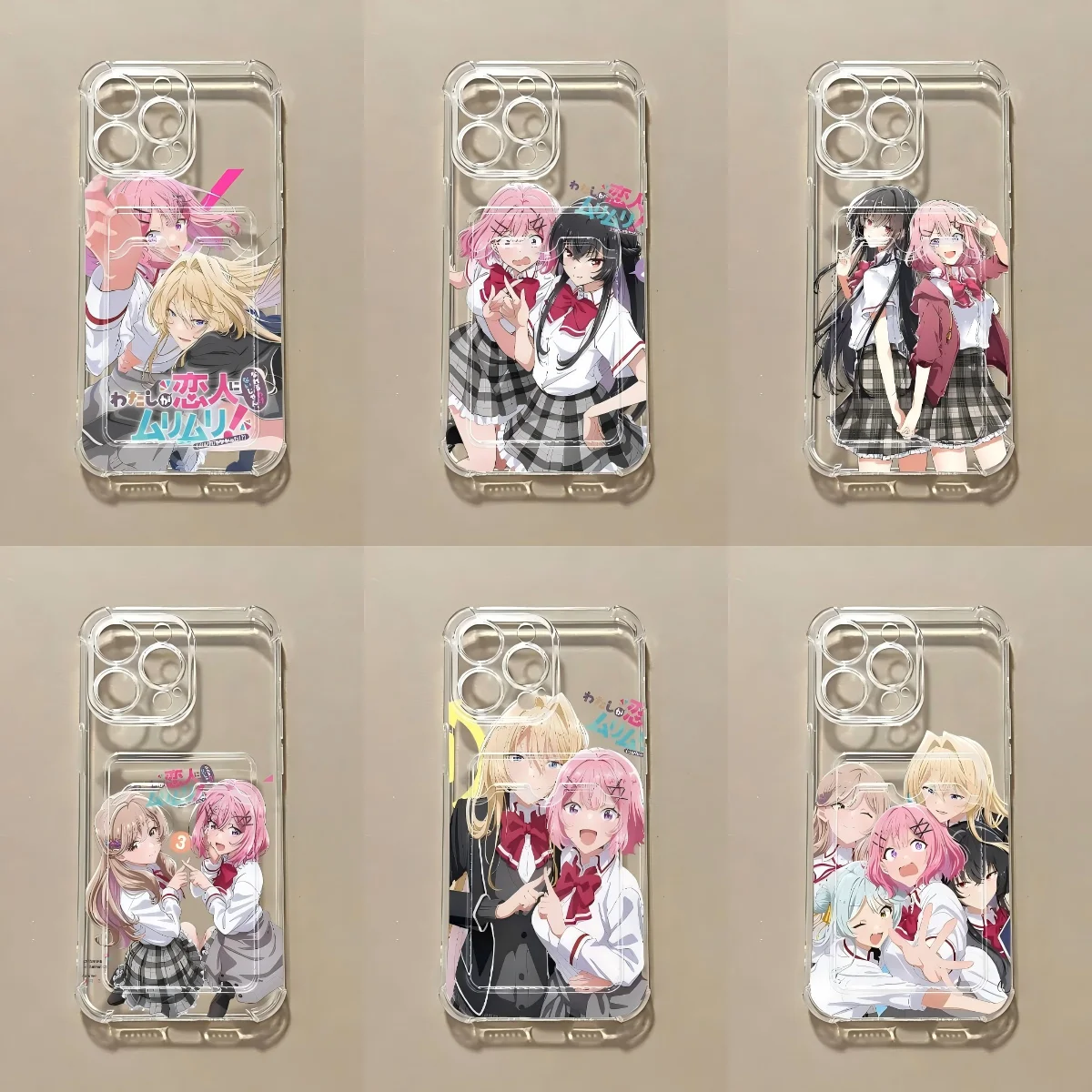 Clmj Luxury Anime Girl Renakos Amaoris Card Hold Phone Case For Samsung Galaxy S26 S25 S24 S23 S22 S21 Edge Plus Ultra 5G Airbag