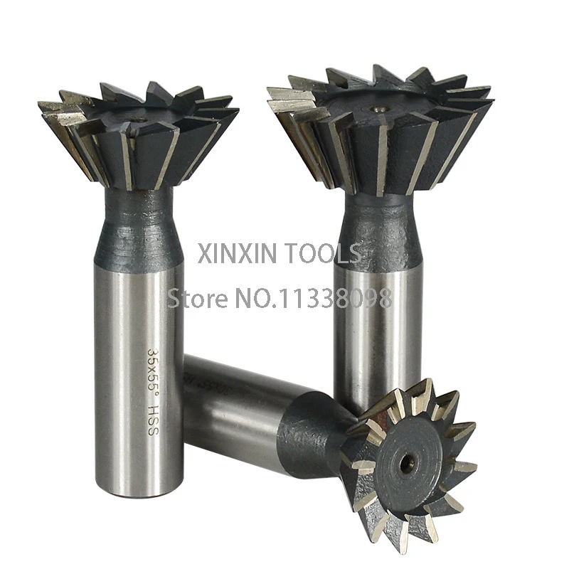 1Pcs 10mm/12mm/14mm/16mm/18mm/20mm/25mm/30mm/32mm/35mm/40mm/45mm 50/70/75 Degree Premium HSS Dovetail Cutter End Mill Milling