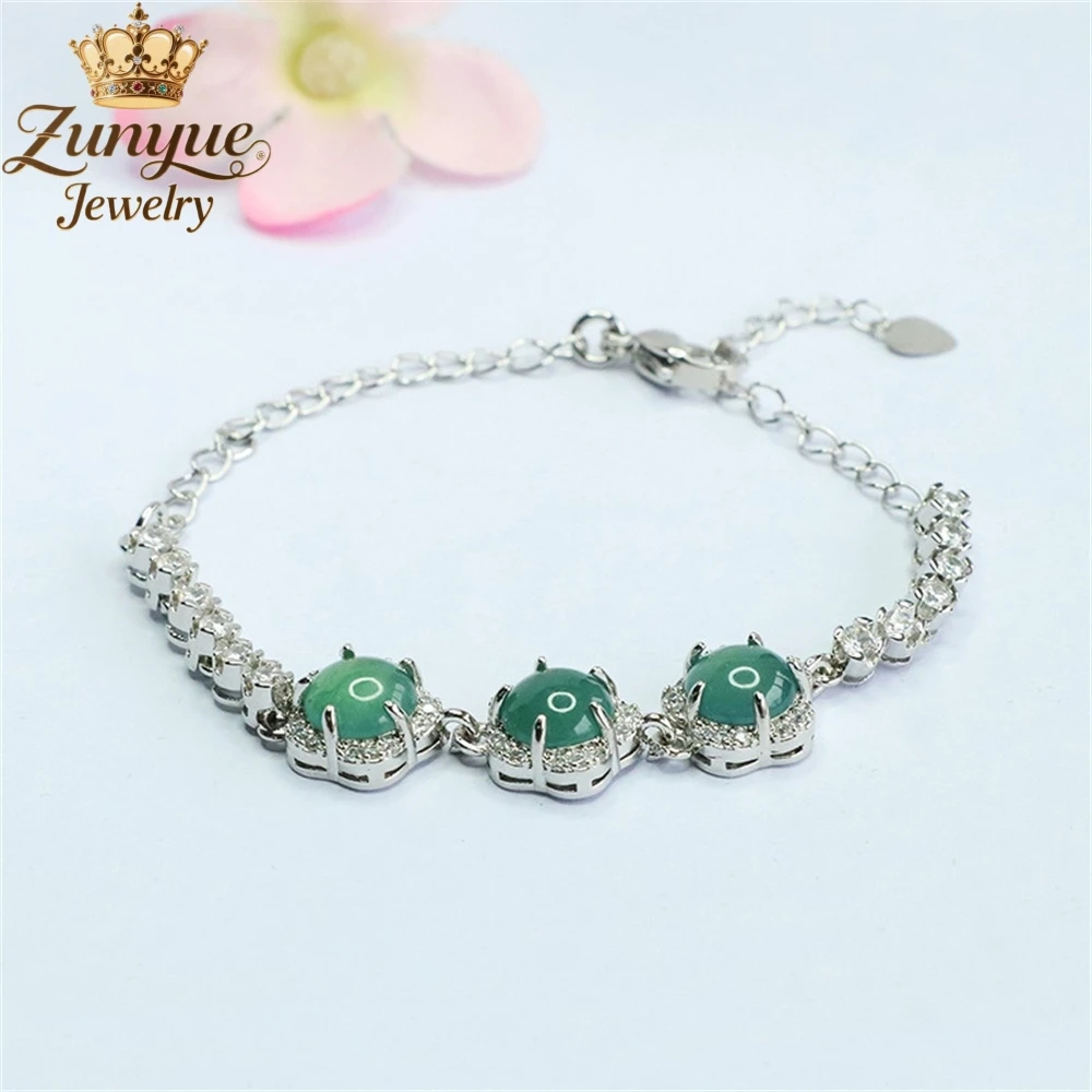 

High-End Natural Jadeite Blue Water Flower Jade Bracelet Luxury Quality Jewelry Fashion Jewelry Exquisite Elegant Charms Popular