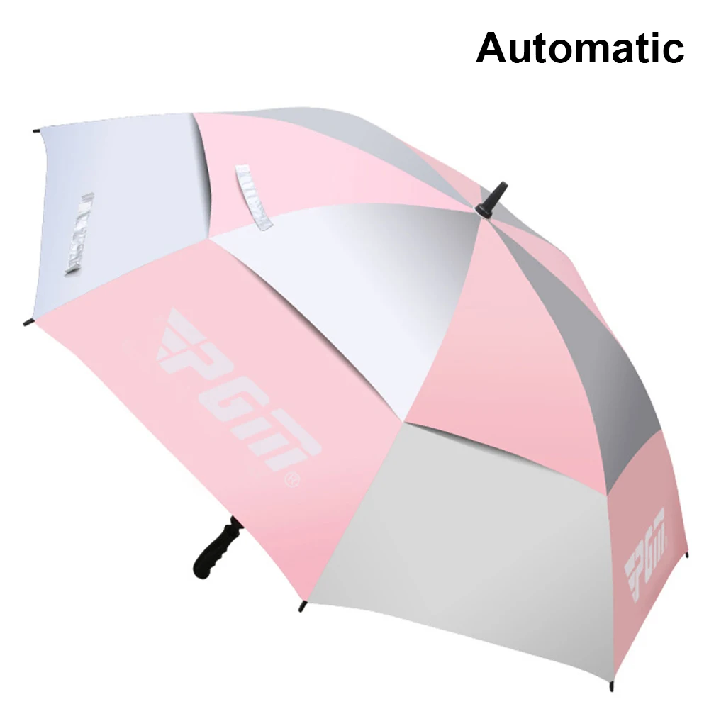 PGM Golf Extra Large Double Layer Sun Protection Manual/Automatic Sunshade Umbrella Safety Steel Shaft Sun Protection Umbrellas