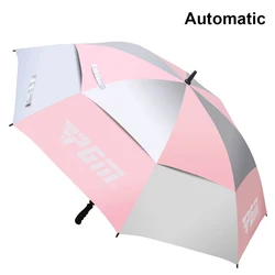 PGM Golf Extra Large Double Layer Sun Protection Manual/Automatic Sunshade Umbrella Safety Steel Shaft Sun Protection Umbrellas