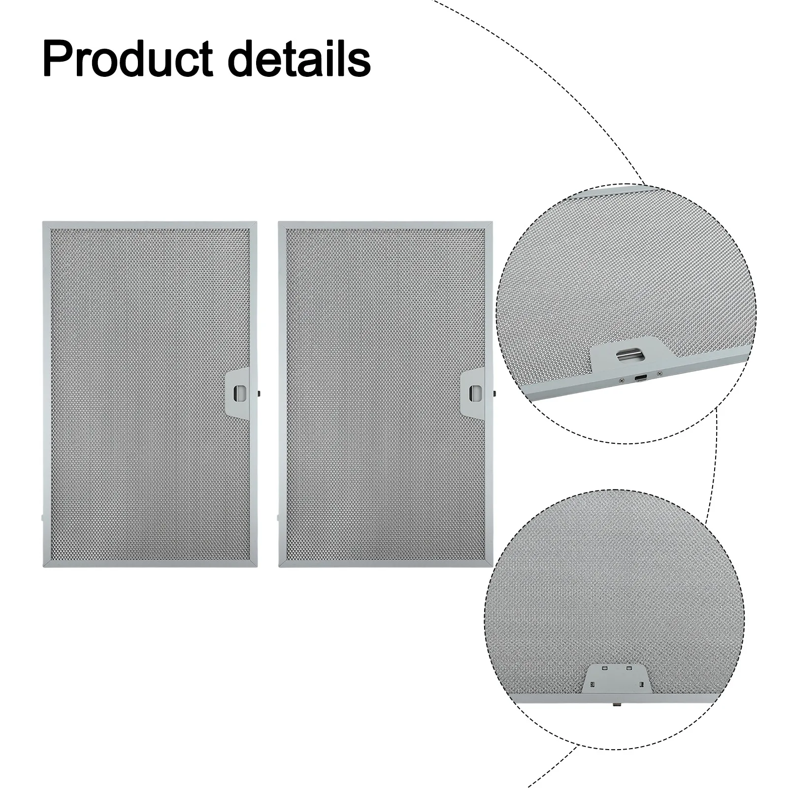 2PCS Silver Metal Mesh Extract - Commercial Kitchen Grease Trap ulasan dan harga