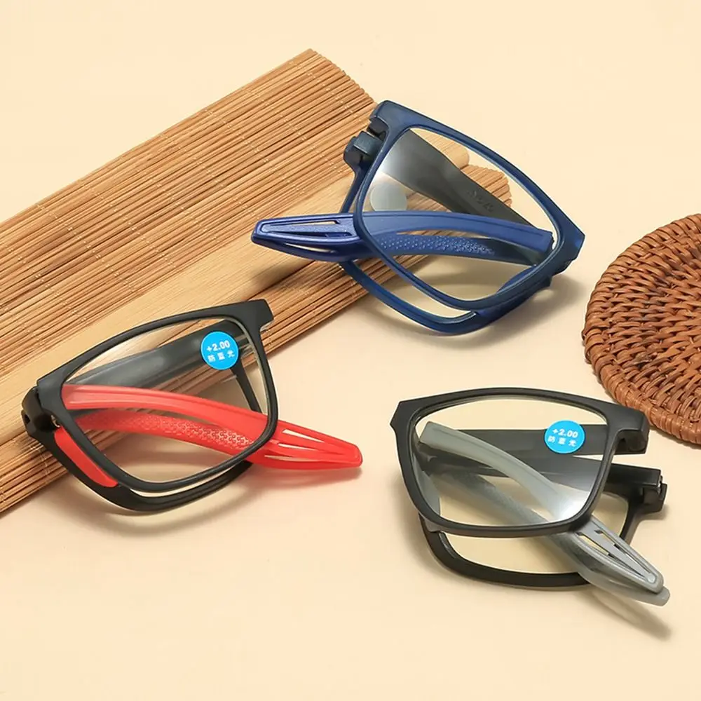 Blue Ray Blocking Anti-Blue Light Reading Glasses Foldable Ultralight Hyperopia Glasses Eye Protection PC