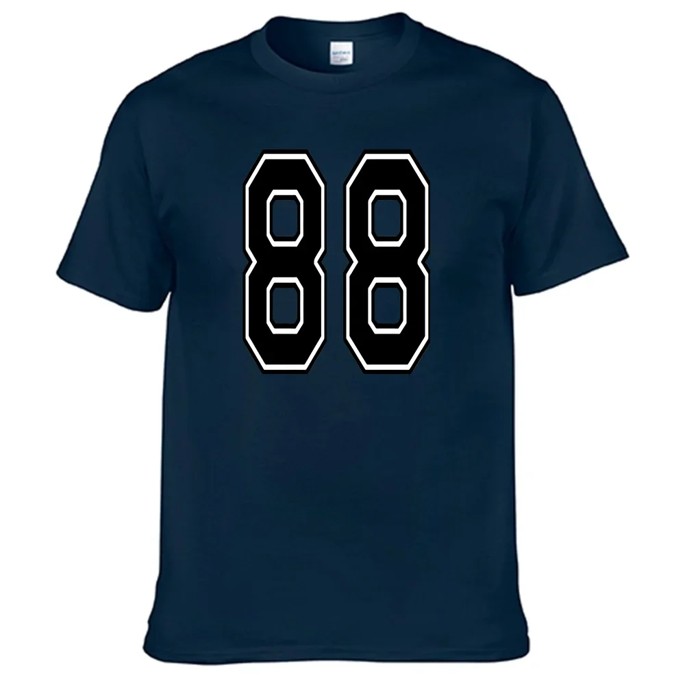 88 number Custom 100% Cotton T Shirt Men Women Print name T-Shirt Basketball、football、 ball number customization T-shirt