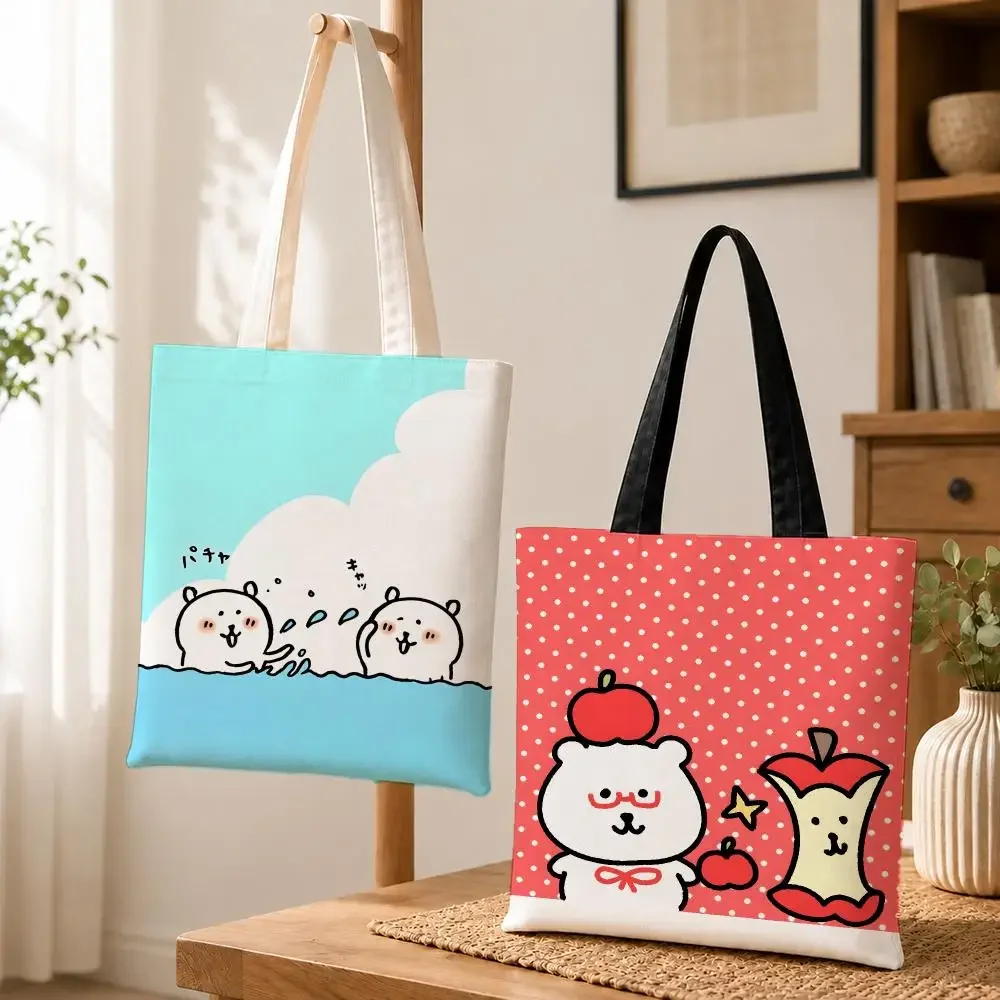 Cute Funny Character Nagano no Kuma Joke Bear Storage Bags Canvas tote bag commuting Shopping