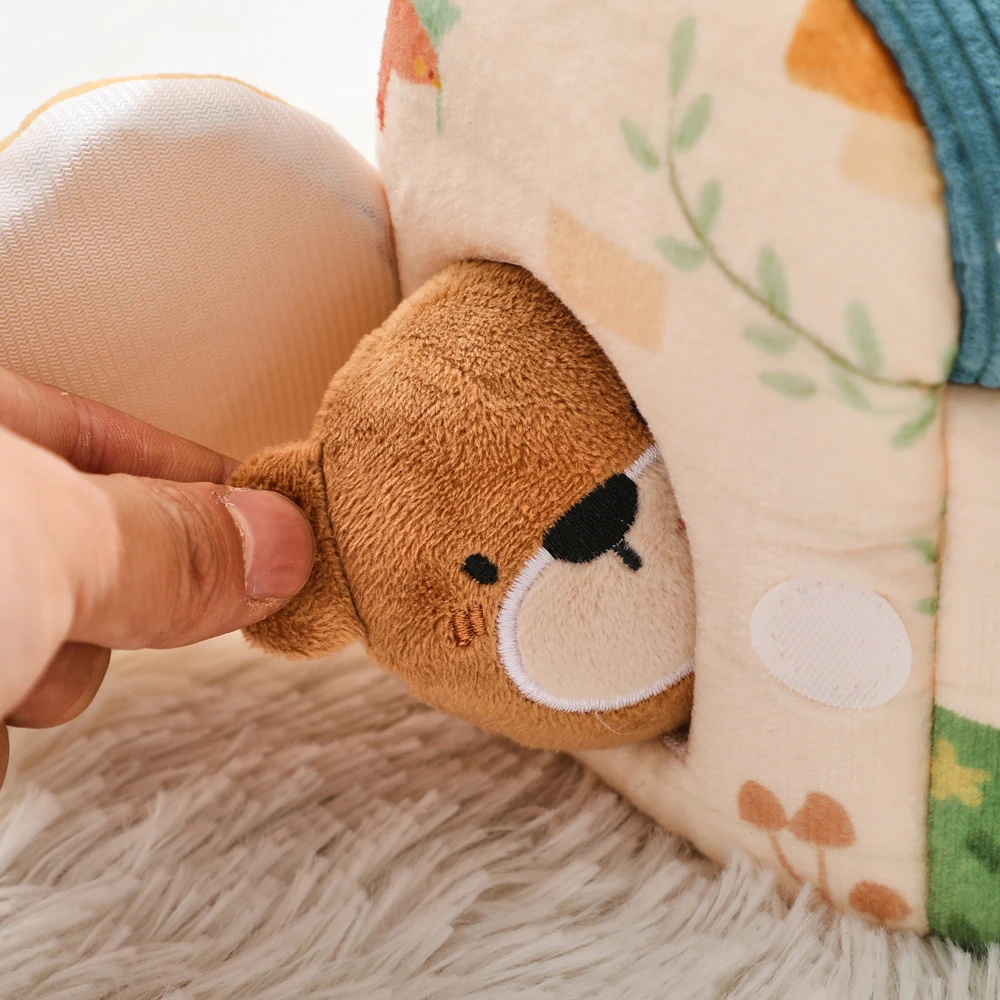 Frühjahrssaison Sonderangebot: Weiche Bauernhoftiere Musik-Touch-Sensorik-Spielzeugbox, Magisches Haus zur Entwicklung der Fingerpräzision bei Babys – Detail 19