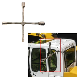 1pcs Stainless Steel Light Gray Cross Sleeve for 1/14 Tamiya RC Truck For scania For volvo For man