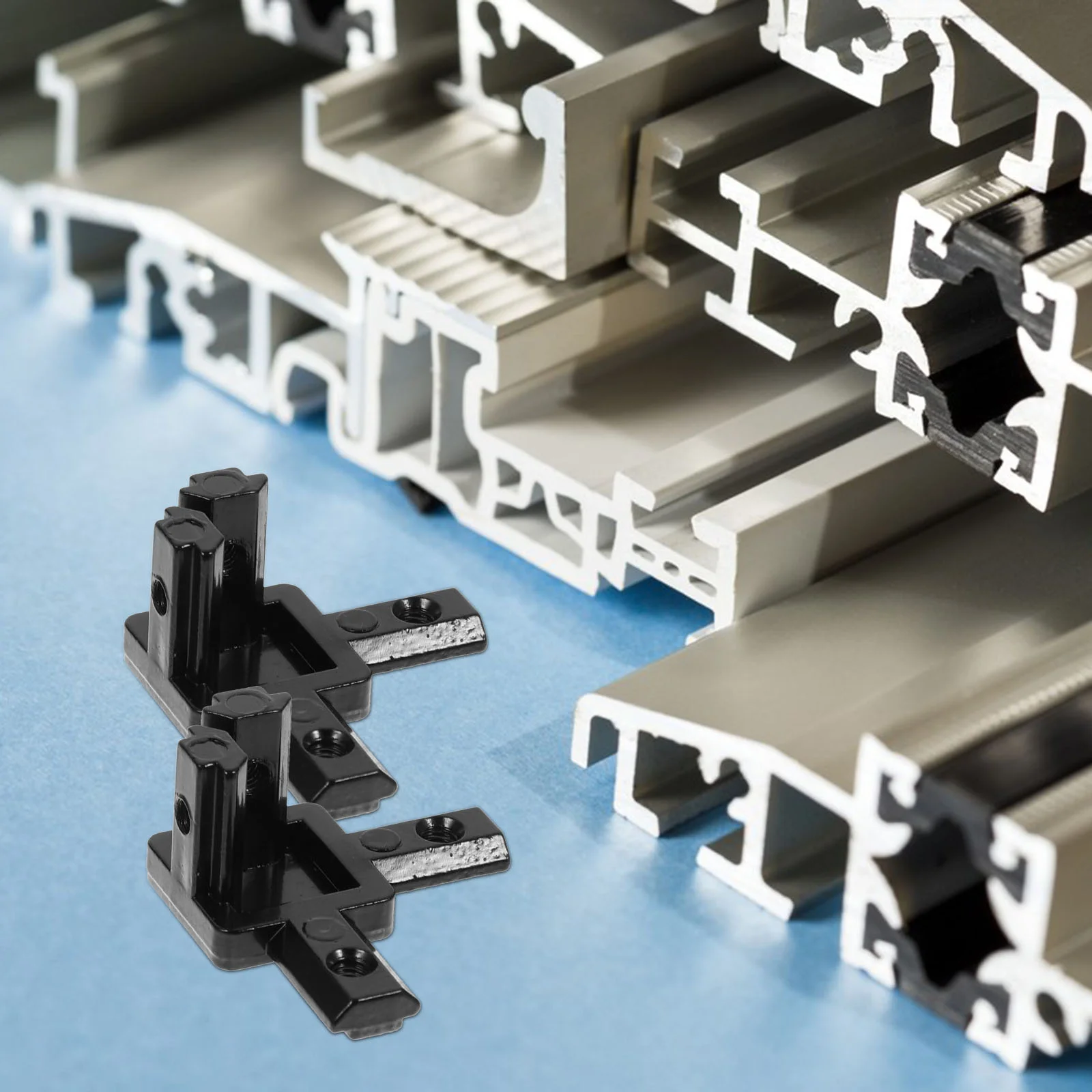 

6pcs Aluminum Extrusion Connector 3 Way Corner Bracket Slot Profile Right Angle Brackets Hidden InsideBracket Stable Practical