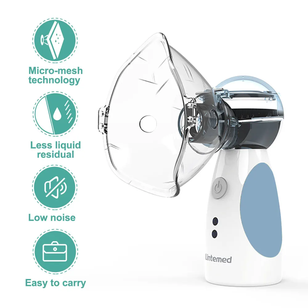 Portable Nebulizer for Adults and Kids with 3 Modes, Nebulizer Mouthpiece ＆ Mask Accessories for Home and Travel Use APOWUS.