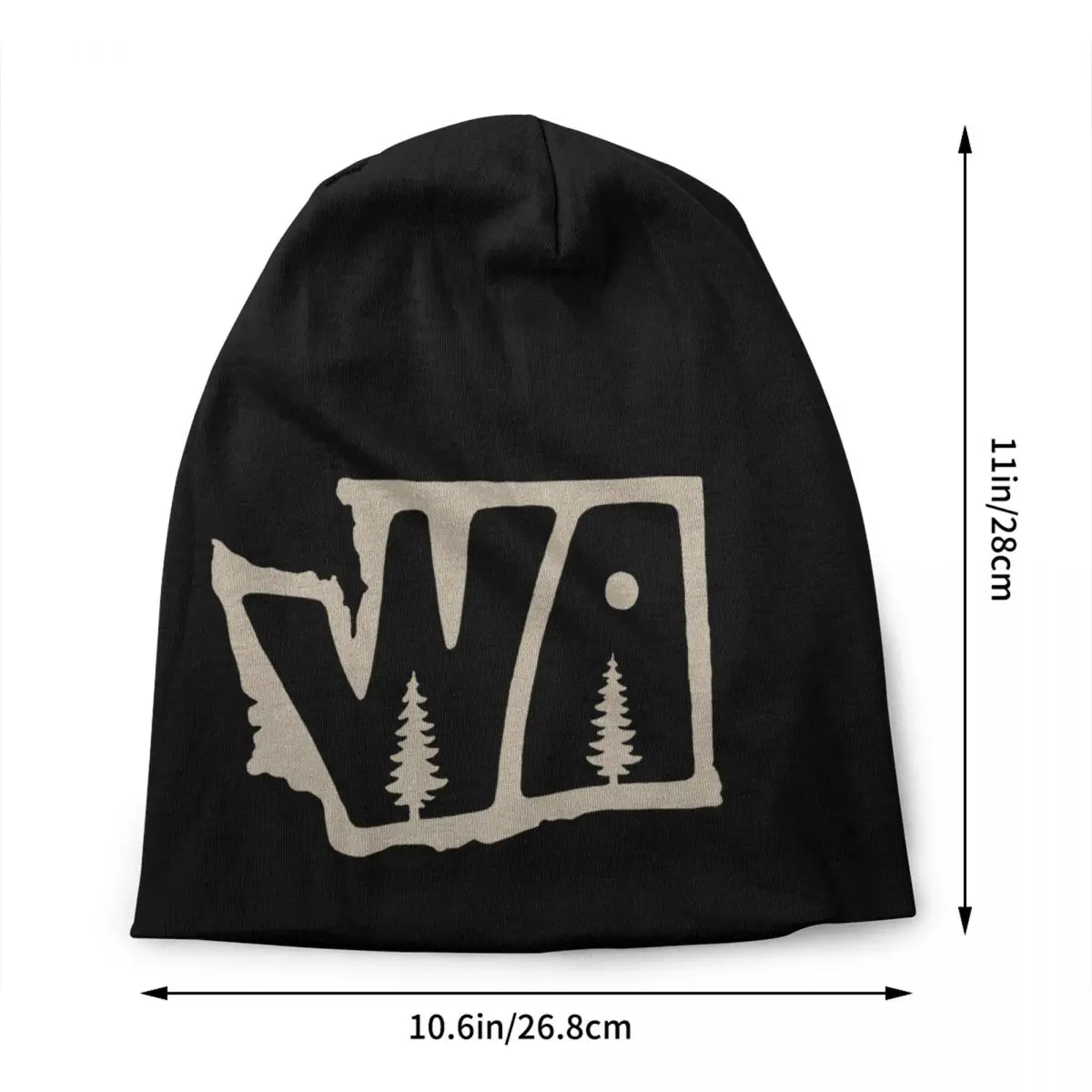 Custom Washington Logo Skullies Beanies Caps Men Women Unisex Hip Hop Winter Warm Knitted Hat Adult Bonnet Hats