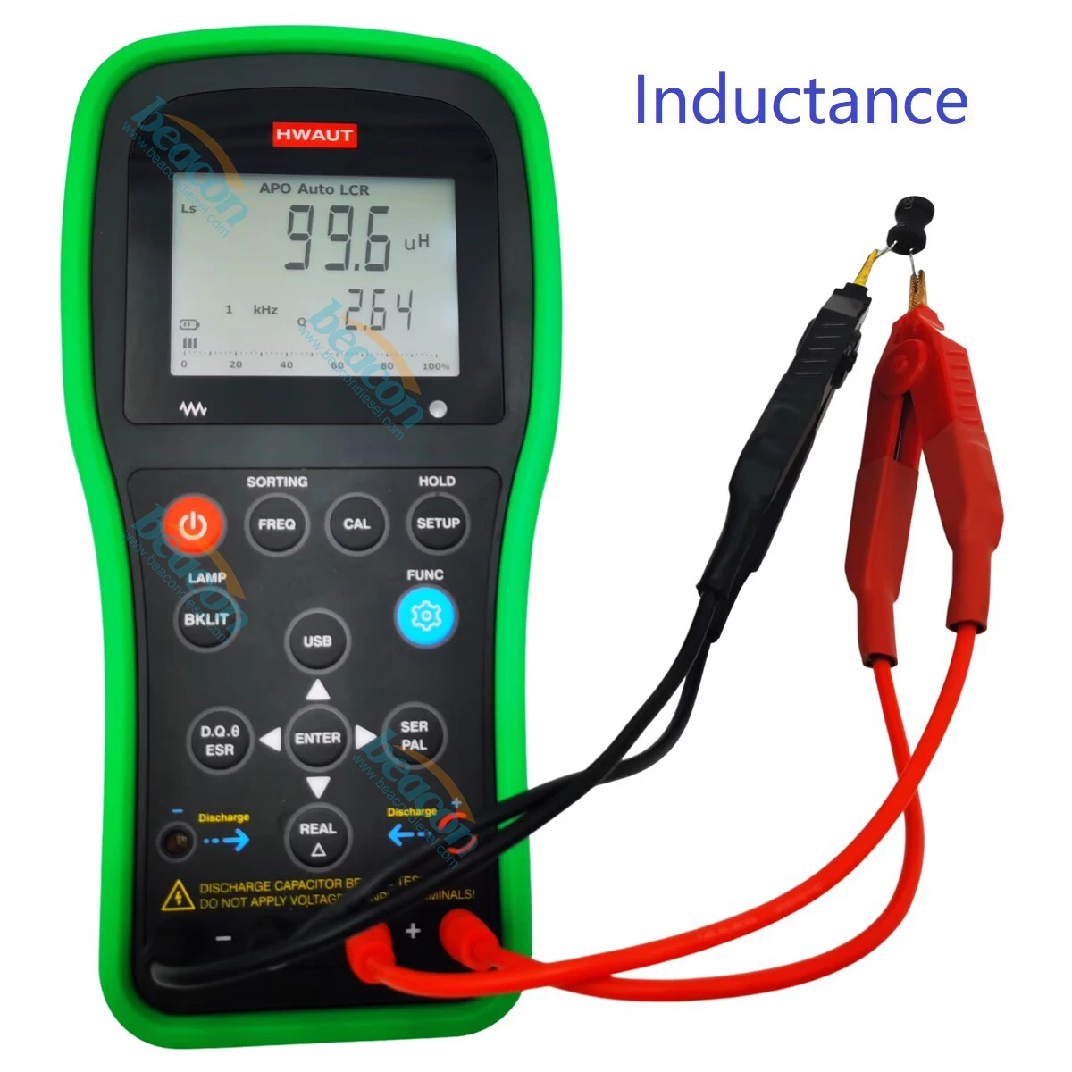 HW-LCR06 200 Resistance Capacitance All Components Solenoid Piezo Injectors Tester with Inductance Injector Meter