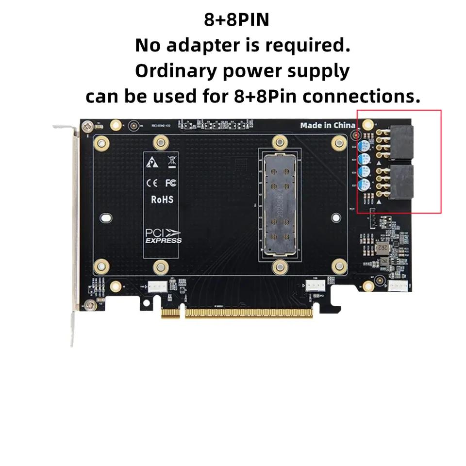 NVIDIA V100 SXM2 to PCIe x16 Riser Card