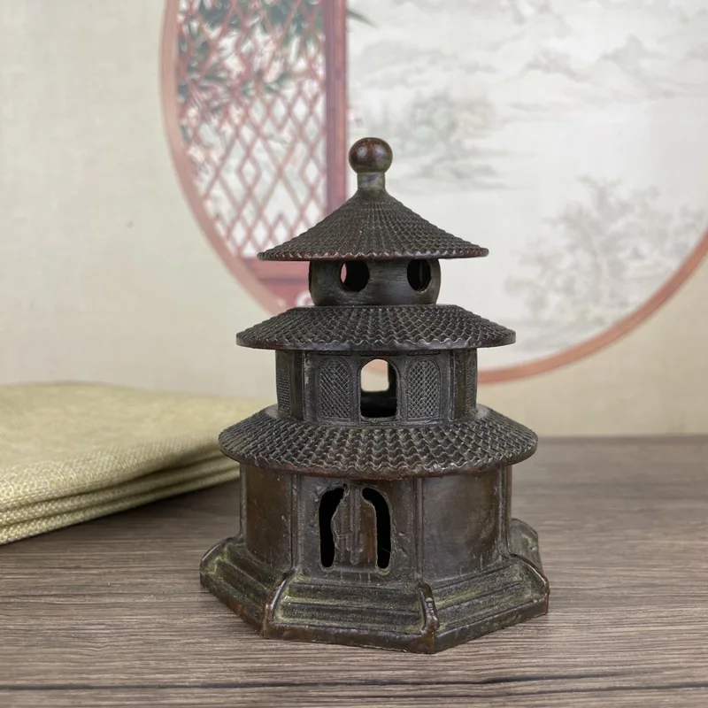 

Antique Style Incense Burner Ornament Tiantan Incense Burner Small Sandalwood Incense Burner Home Indoor Tea Ceremony Craft Orna