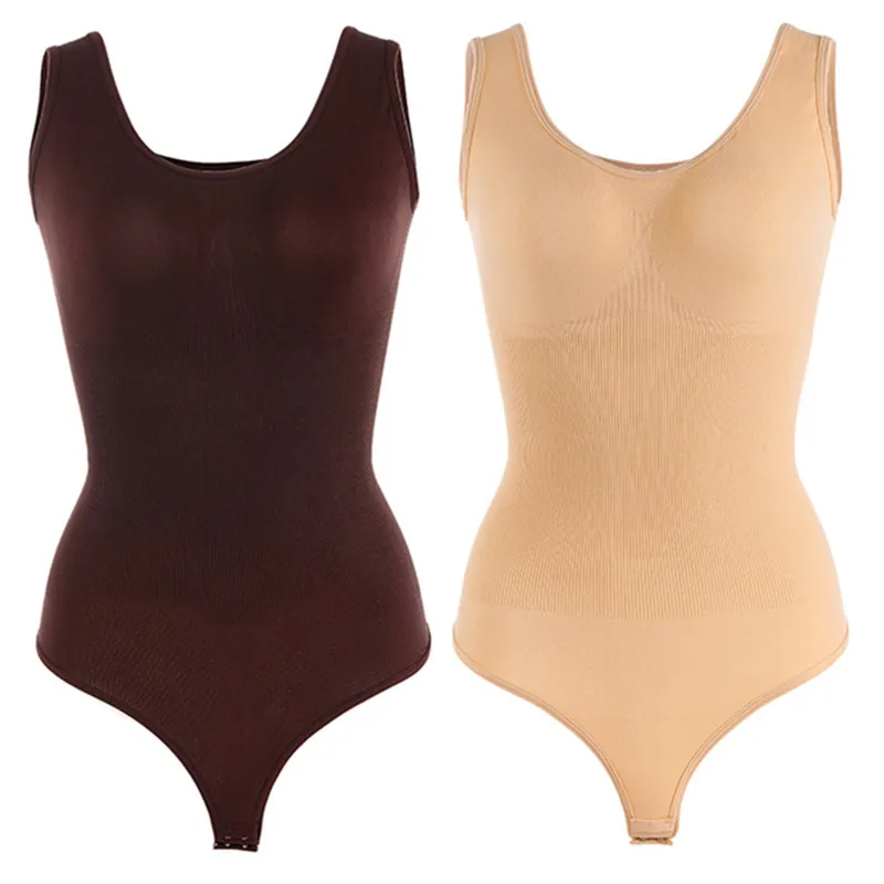 Seamless Shapewear Bodysuit Tummy Control Corset Women Full Body Shaper Thong Comfortable Slimming Belly Underwear E5617