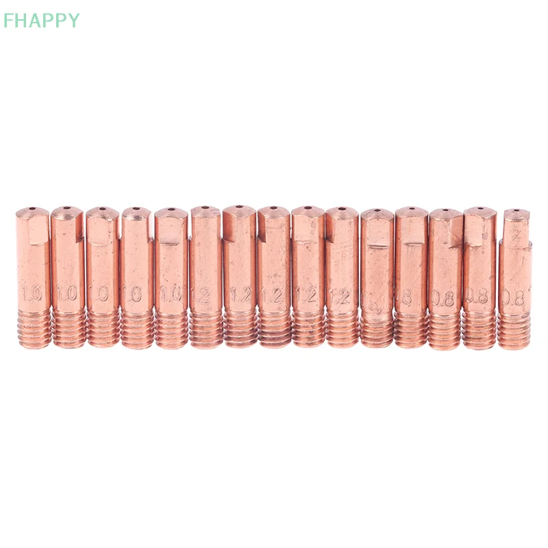 5ชิ้นปลายหัวฉีดแก๊ส MB-15AK M6 * 25มม. เชื่อมไฟฉายปลายสัมผัส0.8/1.0/1.