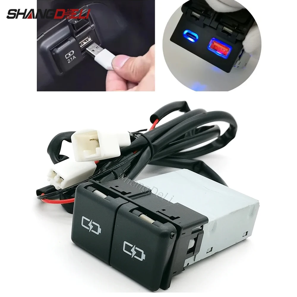 36W Car Dual Usb Ty… - image