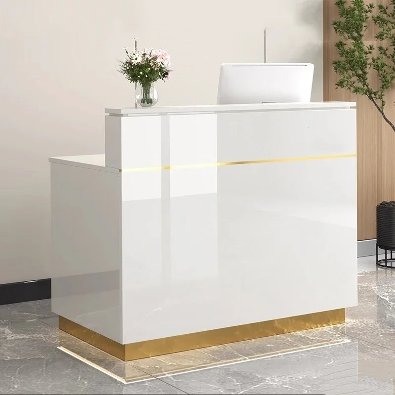 a*-European Minimalist Reception Desks Modern Beauty Company Executive Reception Desks Display Hotel Commercial Furniture/.