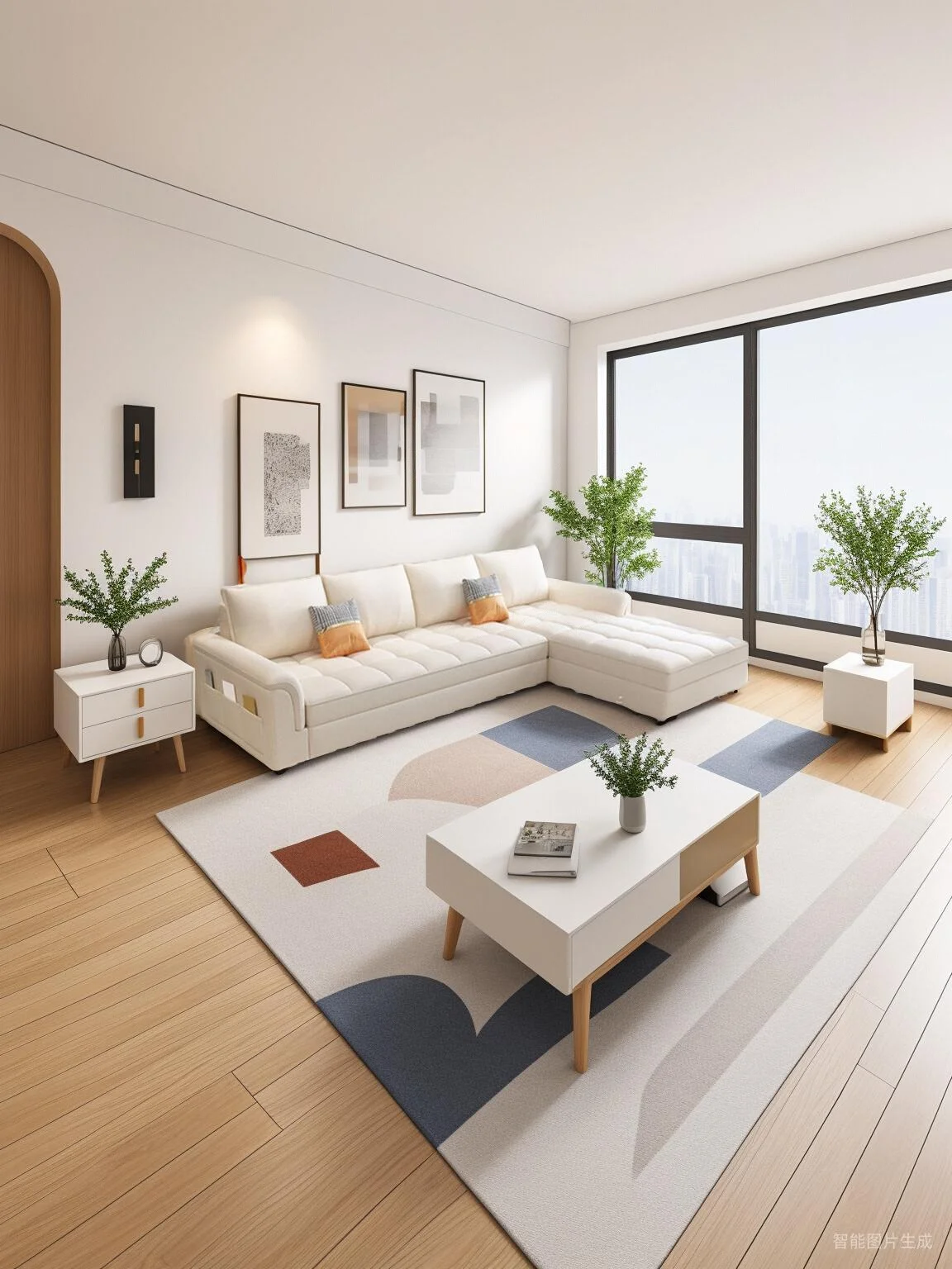 Sofa bed dual-purpose multi-functional foldable living room modern simple concubine sitting and lying