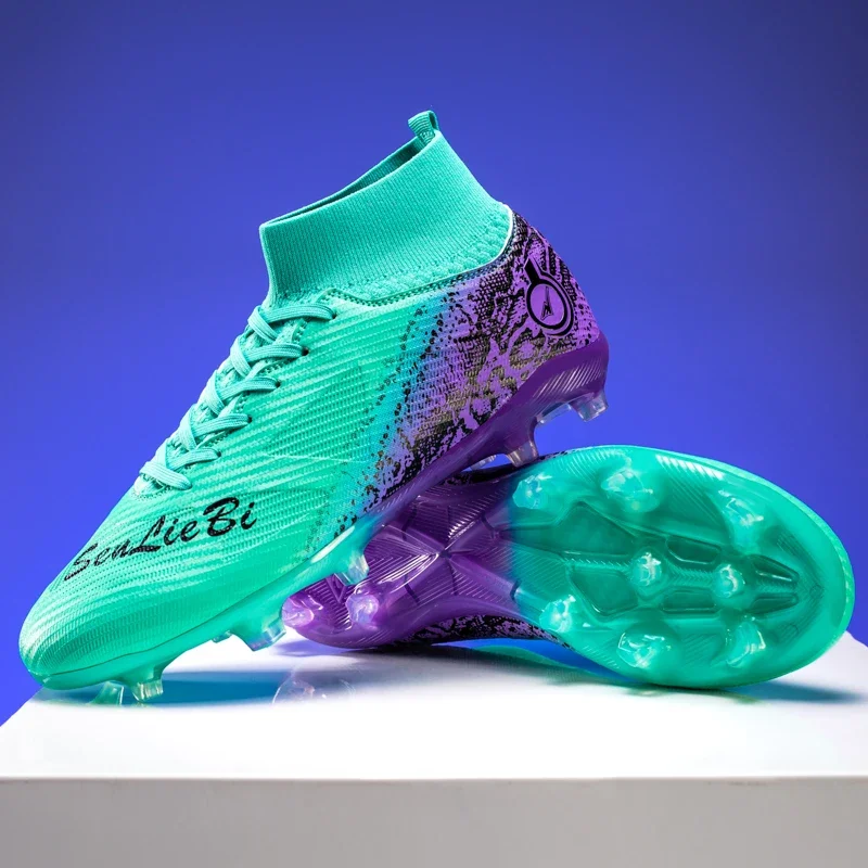 الرجال أحذية كرة القدم للجنسين المرابط أحذية رياضية خفيفة النساء مباراة أحذية كرة القدم الأصلي رائجة البيع TF/FG المهنية عالية الجودة