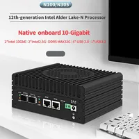 12th Isabel Intel i3 N305 N100 Mini PC 2 * 10g waste+2 * I226-V 2.5g LAN WIN11 2 * NVME 2 *HD DDR5 Soft router with fan mini pc