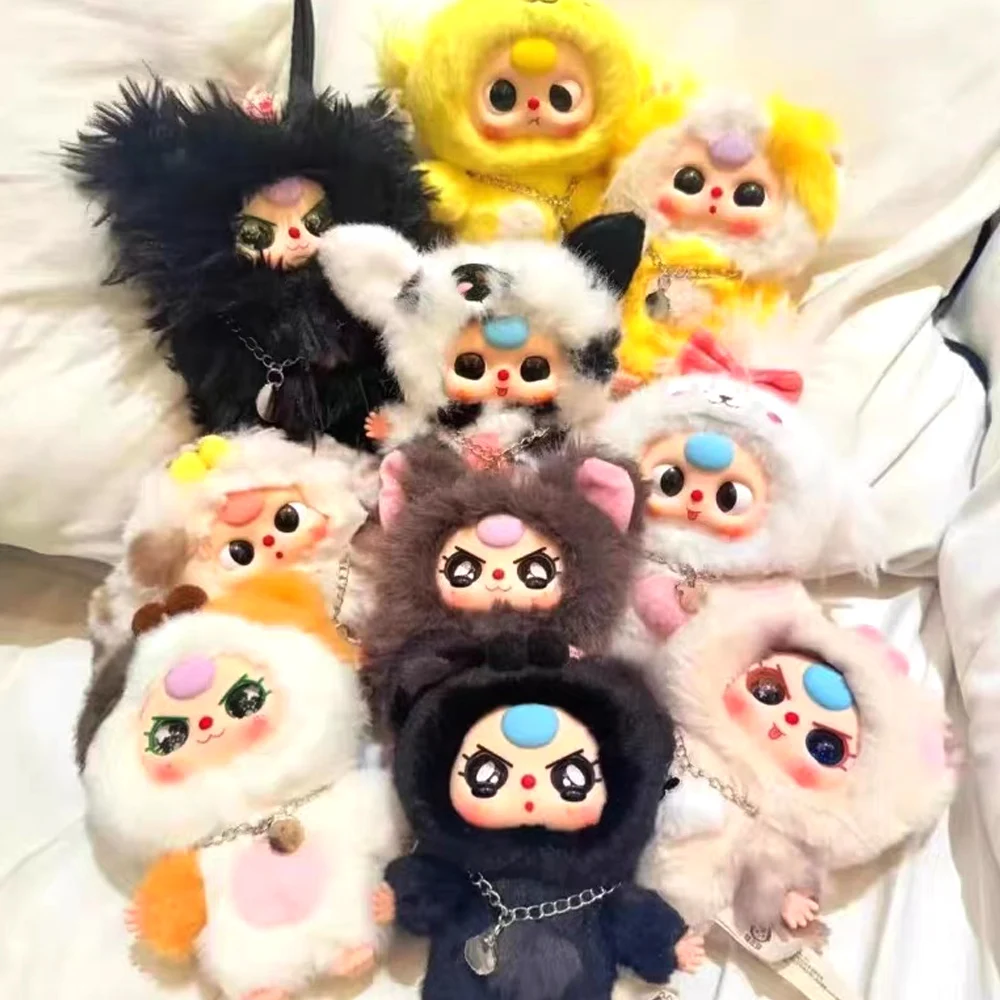 

Коробка серии Baby Three Cats and Dogs, виниловая плюшевая кукла, сумка для украшения, коробка для сбора игрушек, подарок на день рождения